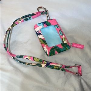 Vera Bradley card holder and lanyard